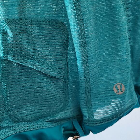 Lululemon Run: Silver Bullet Short Sleeve SS Tech Tee Ruffle Cinch T-Shirt Top - Picture 6 of 8